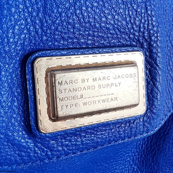 MARC JACOBS Leather Shoulder Crossbody Handbag in Royal Blue - Picture 4 of 9